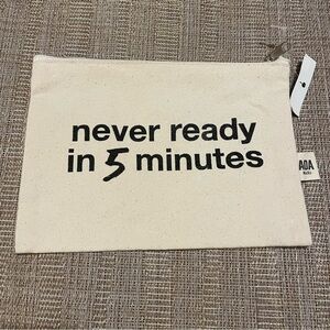 AOA studio “Never Ready in 5 Minutes” cosmetic bag